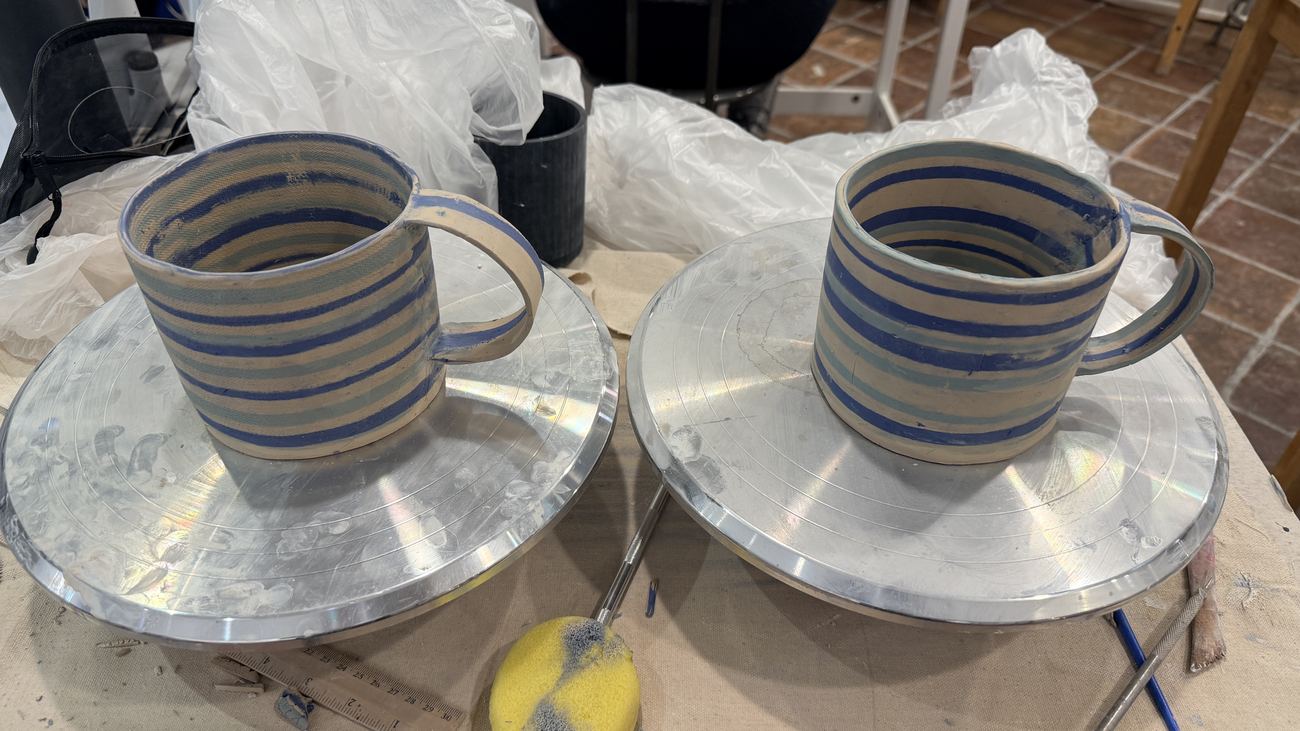Pottery in progress