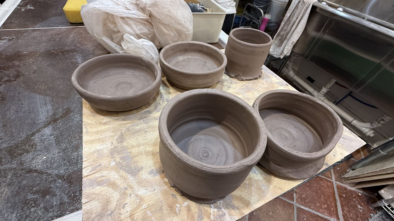 Pottery in progress