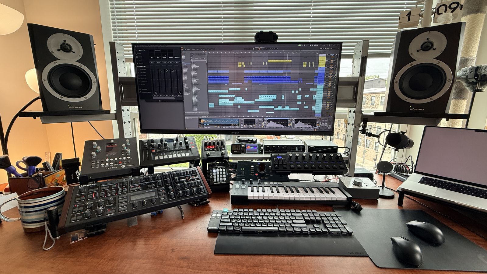 Adam Freemer's home music studio